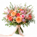 Summer garden bridal bouquet