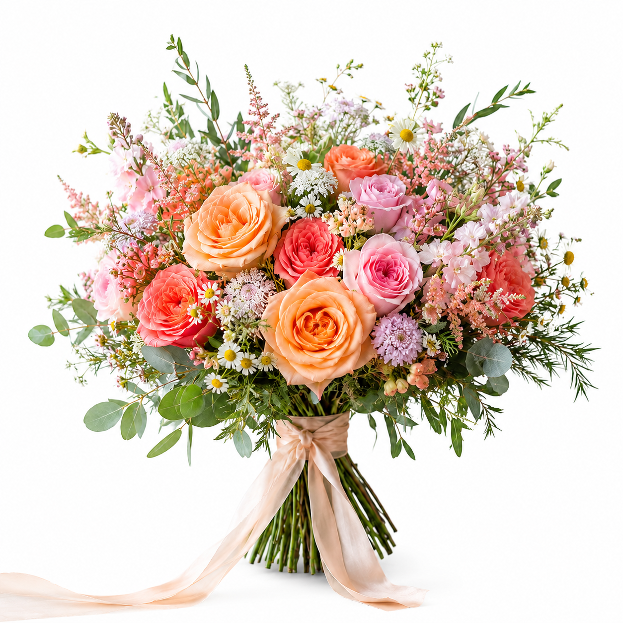 Summer garden bridal bouquet